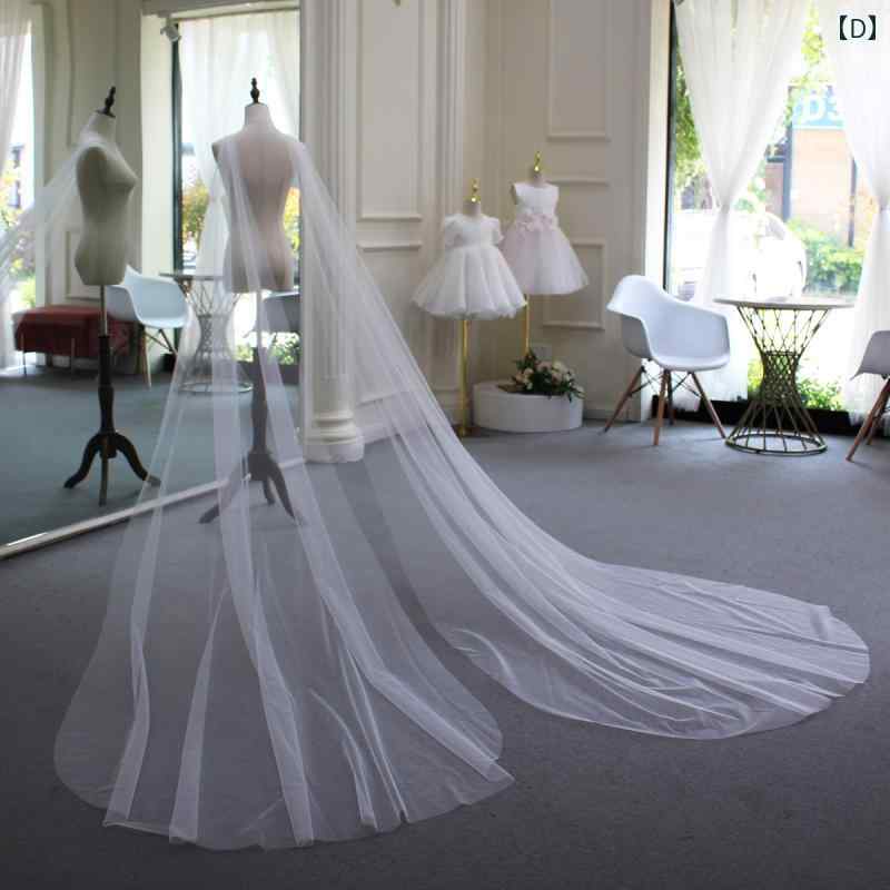 フレンチレースロングベール ウエディング ブライダル 上品 フェアリー かわいい エレガント きれい イ..