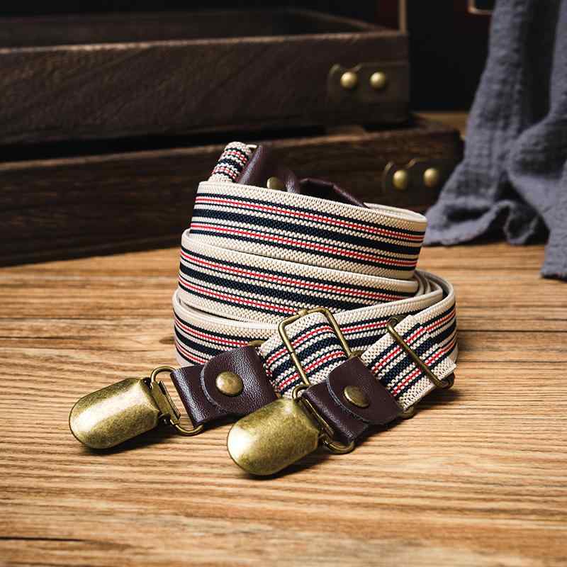 サスペンダー おしゃれ レトロ カジュアル クリップ 大人 ユニセックス 滑りにくい ベルト パンツ