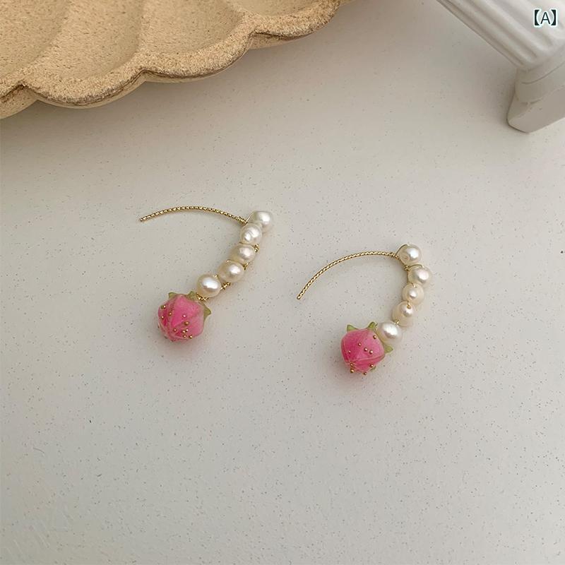 レディース 夏 アクセサリー ピアス かわいい イヤリング スイート ナチュラル 特殊形状状 パールピン..