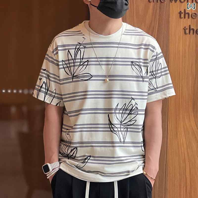 Rakuten - Tシャツ 半袖 シンプル カジュアル おしゃれ スタイリッシュ 普段着 デイリー メンズ ファッション 大きめサイズ 春