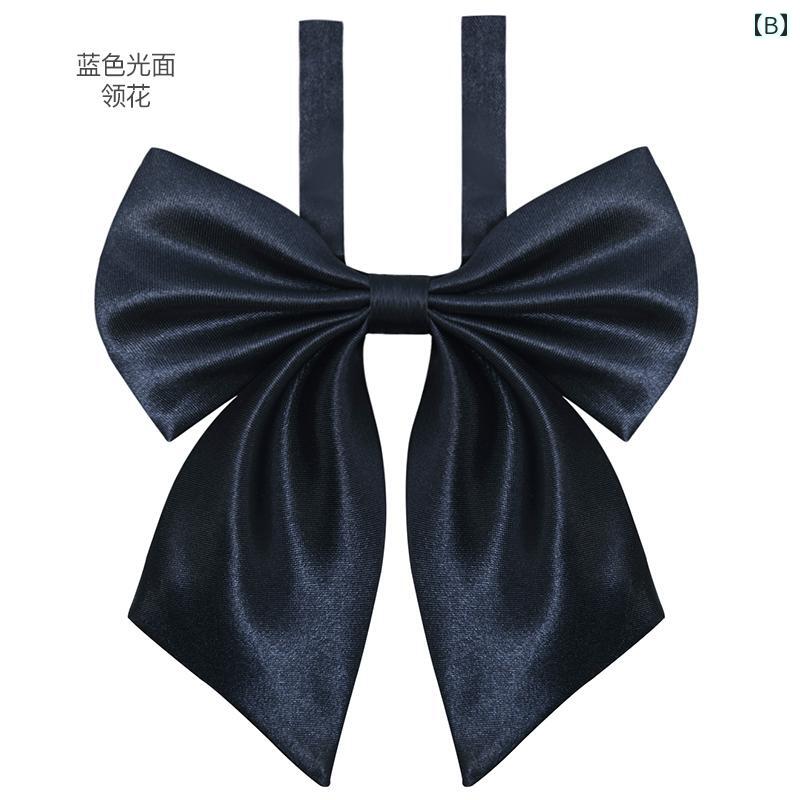 リボン ネクタイ レディース おしゃれ かわいい 学生 制服 カレッジ 花 襟 ストリーマー ポリエステル 韓国 ファッション