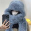 レディース 冬 帽子 ハット ブルー イミテーション ロシア 寒冷地 ぬいぐるみ 西部 雪山 防寒性 暖かい..