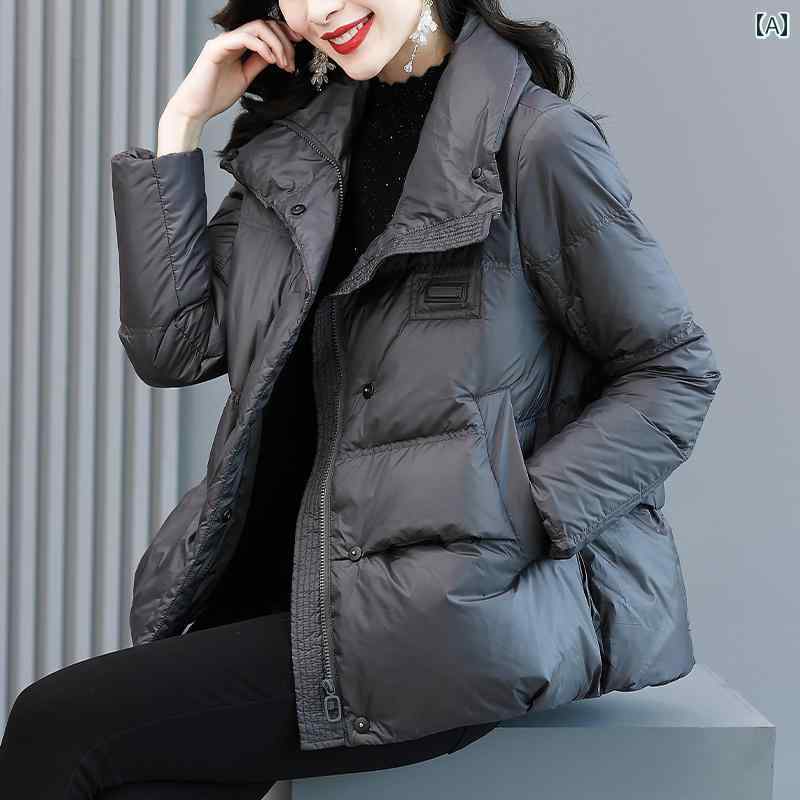 ダウン ジャケット レディース 冬 防寒 豪華感 レディース ショート モダン ゆったり 厚手 暖かい カジュアル シンプル