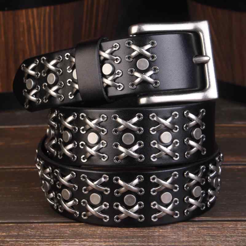 ベルト スタッズ メンズ 韓国 ワイド ユニセックス シングル ループ レディース ファッション アクセサリー 幅広 ウエスト ベルト