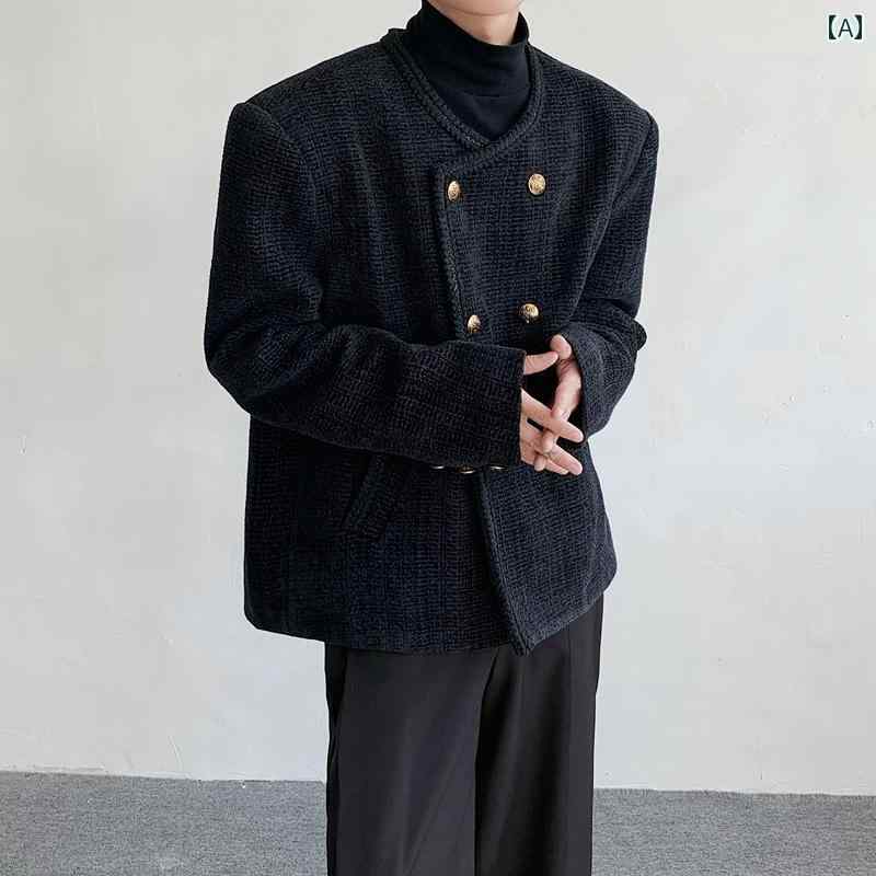 メンズ ジャケット トップス 春 新 ハイエンド ライト 宮殿 フレンチレース 韓国