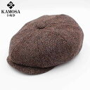 レトロ ツイード ウール 英国 キャスケット帽 アメリカン ペインターハット メンズ ベレー帽 韓国 八角形 ユニセックス