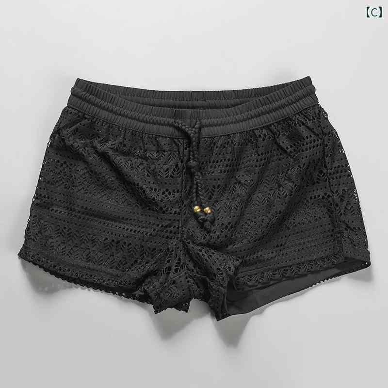 レディース パンツ ビーチ 海パン 水着 プール サーフィン 海水浴 女性 ショーツ 美しい レース 海辺 休暇 旅行 温泉 速乾 伸縮性 女性用