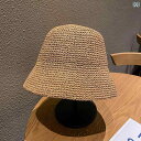 レディース 夏季 帽子 麦わら さわやか 韓国 ビーチ サンハット レジャー カーキ ブラック ブルー グリーン ベージュ