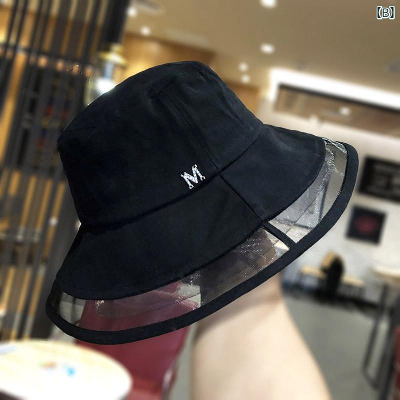 帽子 韓国 メッシュ フィッシャーマンズハット レディース 春夏 Mレーベル 日焼け...