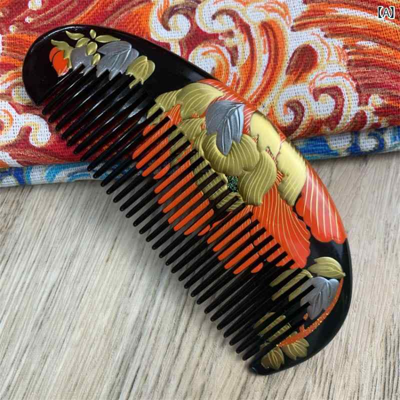 アクセサリー 家庭 マッサージ ヘアケアコーム ヘッド コンパクト 帯電防止 ハンドルレス ナチュラル ..