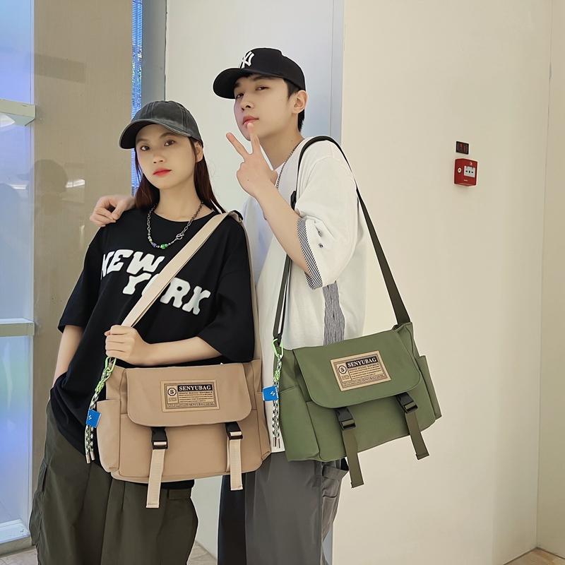 ショルダー バッグ レディース メンズ ファッション 鞄 カジュアル 快適 旅行 トラベル 通勤 通学 バッグ 大容量 ジッパー ナイロン レトロ