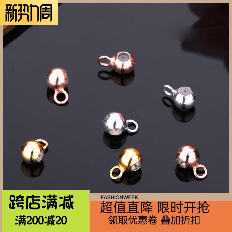 アクセサリー パーツ S925 スターリング シルバー ポジショニング ビーズ シリコン ポジショニング ビーズ 調整 ビーズ ネックレス アクセサリー DIY シルバーアクセサリー 4 mm