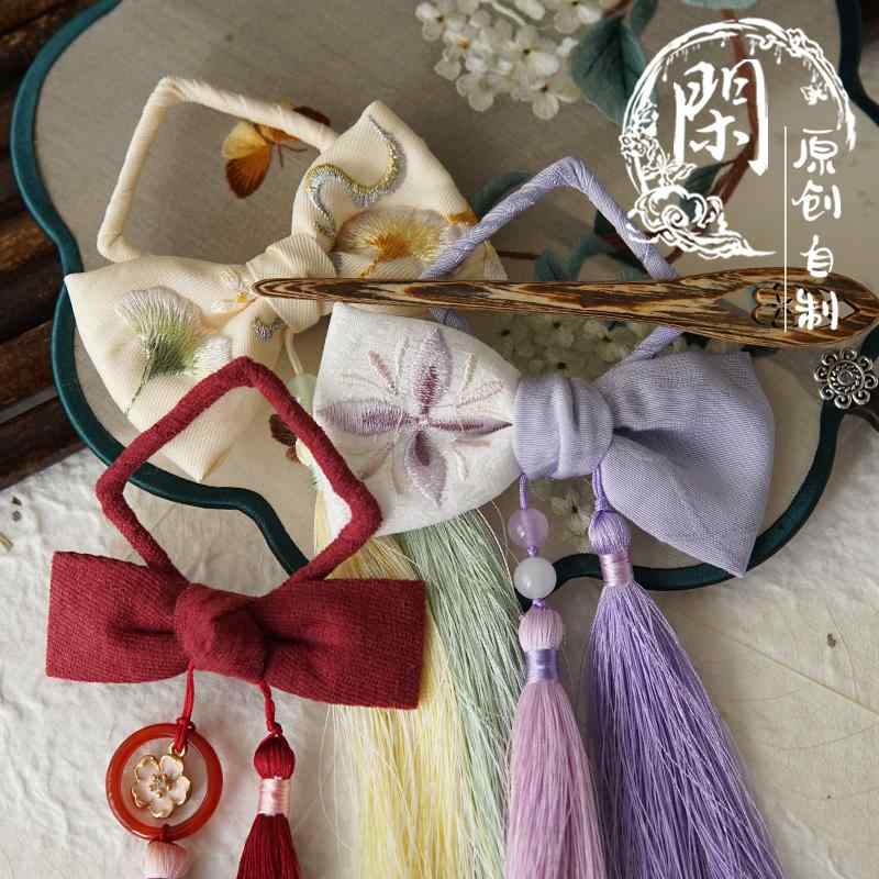 ヘアクリップ ヘアピン タッセル チャイナ風 ヘアアクセサリー おしゃれ 簡単 キュート まめ髪 レディース ホワイトデー ギフト