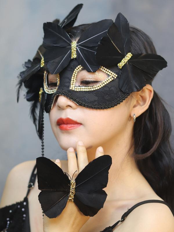 ベネチアンマスク 仮面 マスク アイマスクフェザーマスク コスプレ 仮装 衣装 変装 覆面 装飾品 ファッション小物 アイテム パーティー ステージ 仮面舞踏会 パフォーマンス ハロウィン
