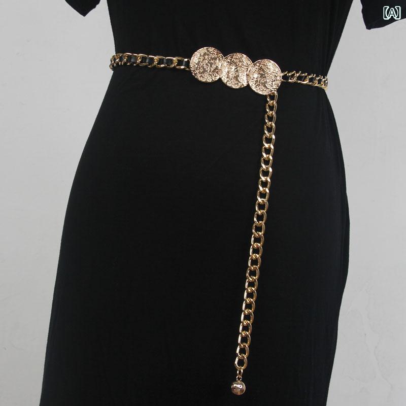 ベルト ウエスト チェーン ライト ボディ ゴールド レディース ファッション アクセサリー オールシーズン ベルト