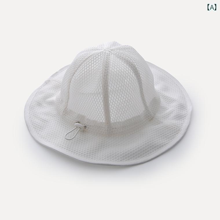 子供 帽子 夏 薄手 ベビー バケットハット 男の子 女の子 日焼け防止 バイザー サ...