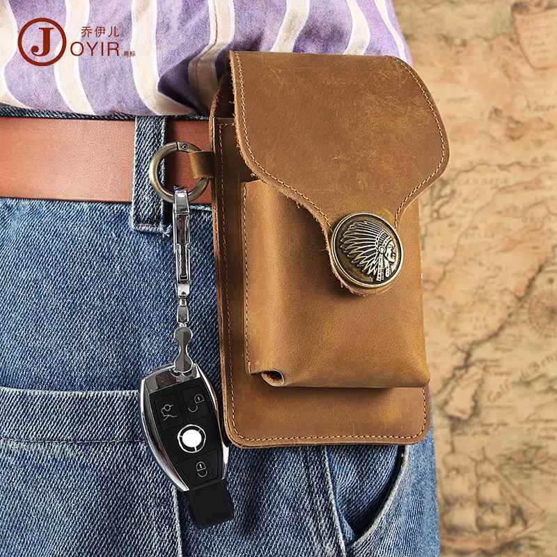 バッグ ウエスト カジュアル レザー 携帯電話 摩耗 ベルト 革 メンズバッグ クロスボーダー アウトドア..