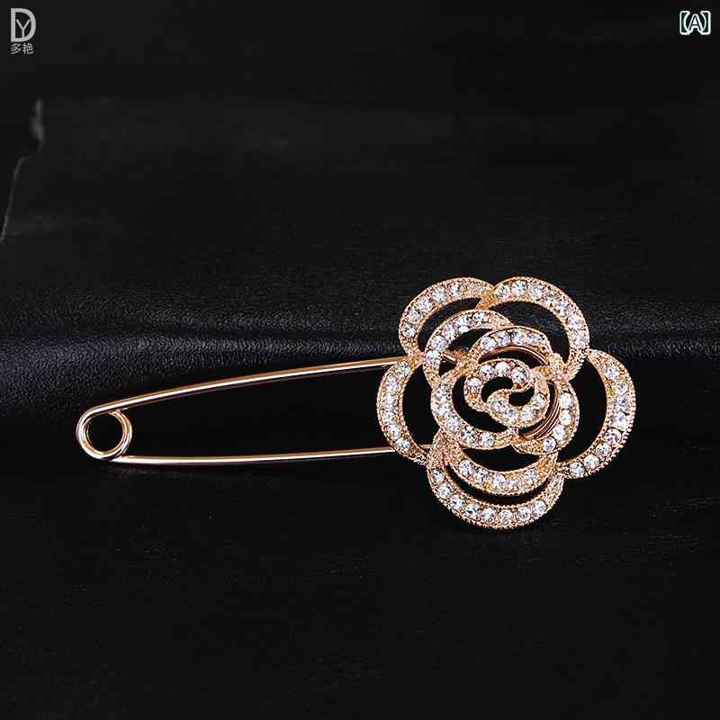 レディース アクセサリー ブローチ おしゃれ 入学式 小さい 香りよい 金 メッキ バラ コサージュ ショール バックル ウエスト バンド 大きい ピン コート セーター