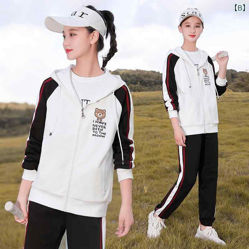 女の子 セットアップ 2点セット セットアップ パンツ かわいい スポーティールック 春秋 カジュアル リラックス おしゃれ 中学 高校 学生