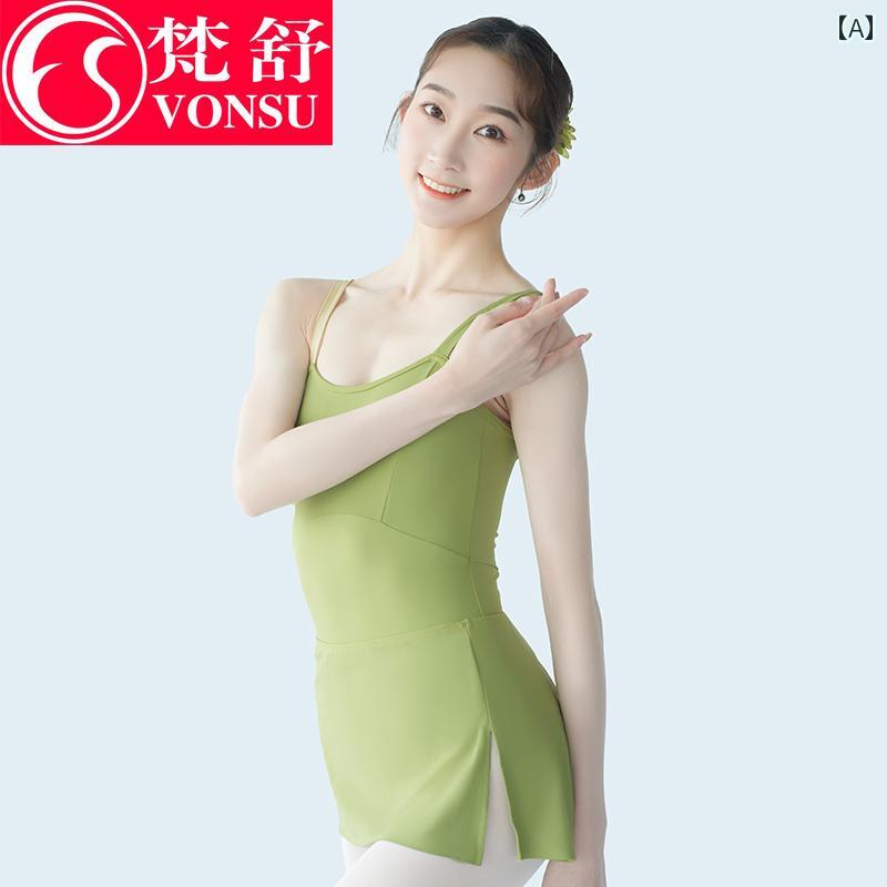 バレエ レオタード スポーツ ボディスーツ 体操服 ウェア レオタード 衣装 練習 ダ...