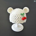 ベビー 赤ちゃん 新生児 帽子 かわいい ギフト 綿 チェリー 柔らかい 軽量 ファッション 手編み ウール 春