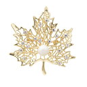 コート レディース ブローチ 卒業式 入学式 おしゃれ エレガント 大きい カエデ 葉 ギフト 金カラー カエデ 葉 コサージュ