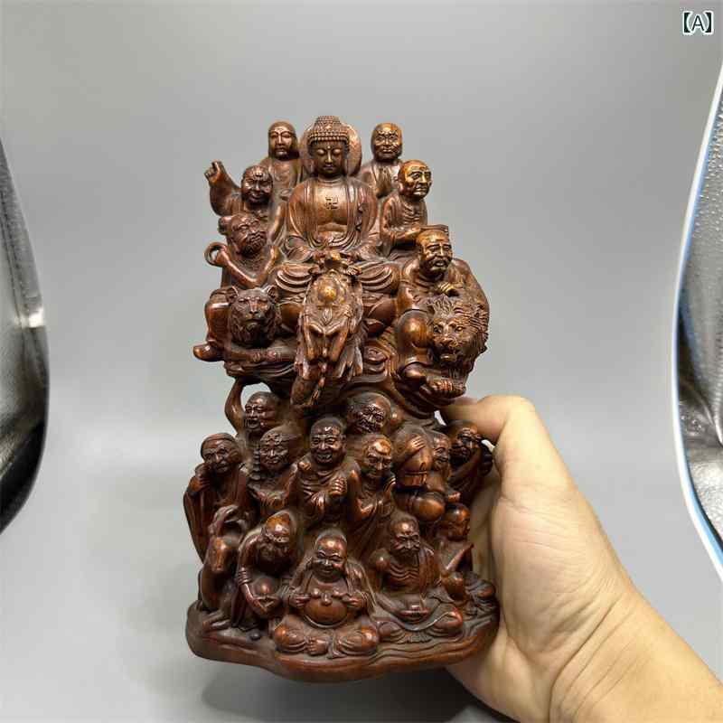 仏像 置物 木 仏具 神具 インテリア ディスプレイ レトロ 小物 アート 縁起物 彫刻 菩薩 佛像 仏陀 チ..