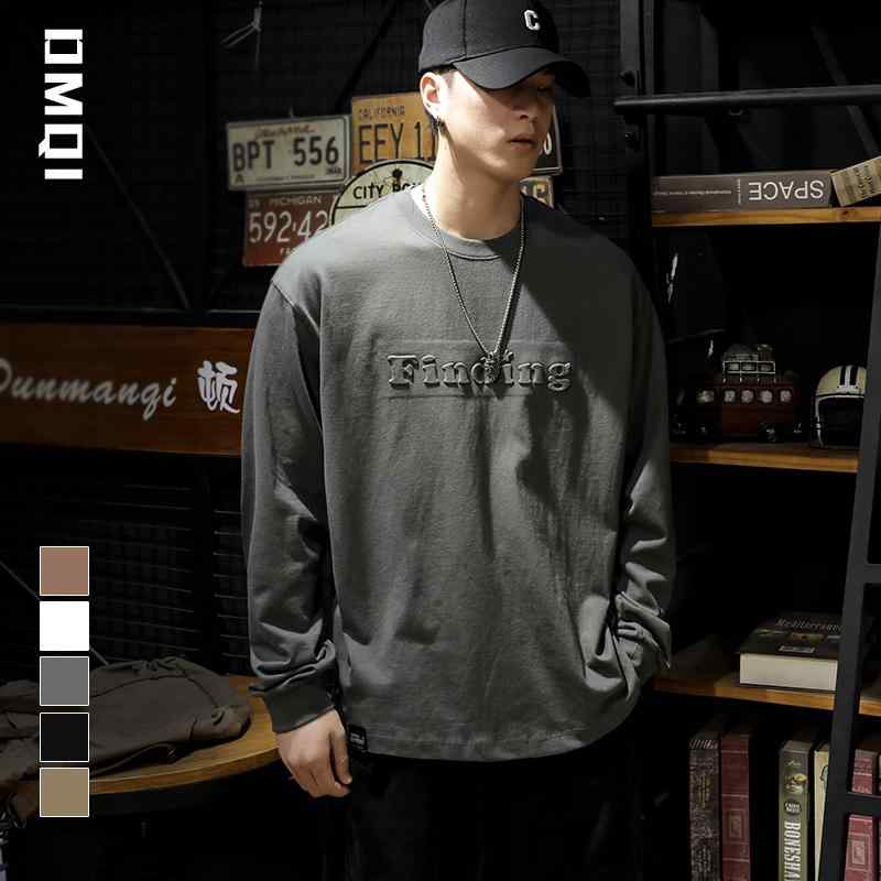 Other - メンズ ロンT トレーナー 綿 厚手 春秋 レトロ スチール プリント ラウンドネック 長袖 Tシャツ 大きめサイズ レイヤリング シャツ スウェットシャツ ゆったり