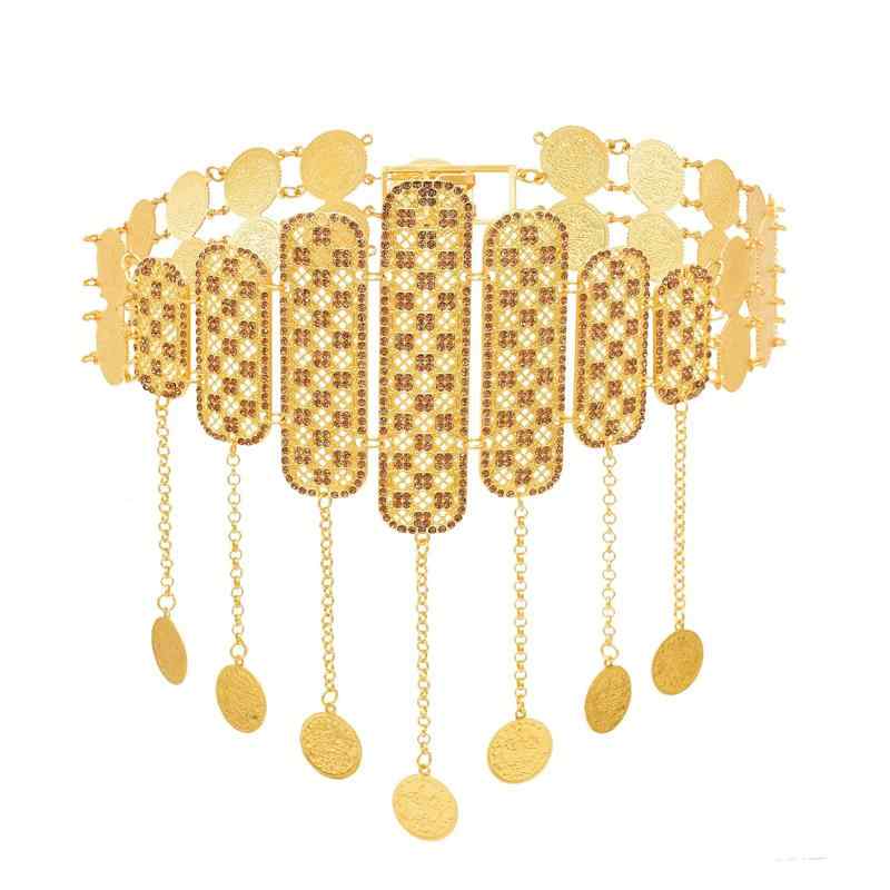 ベリーダンス ウエスト チェーン ゴールデン タッセル 敦煌 飛天 アクセサリー アンティーク ベルト 漢服 エキゾチック