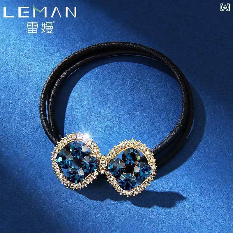 ヘアゴム ヘアアクセサリー ラインストーン おしゃれ 上品 シンプル ファッション ヘアアレンジ レディ..