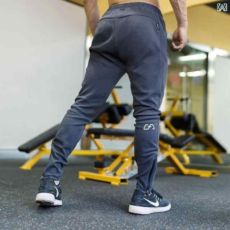 パンツ シューズ パンツ スウェットパンツ メンズ マッスル ボーイ フィットネストレーニング 春秋 コットン カフ ランニング カジュアル スポーツ