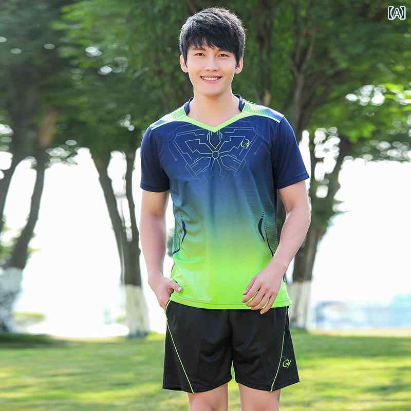 レディース メンズ バドミントン 夏 半袖 子供 キッズ 卓球 スポーツウェア 親子 速乾 トップス