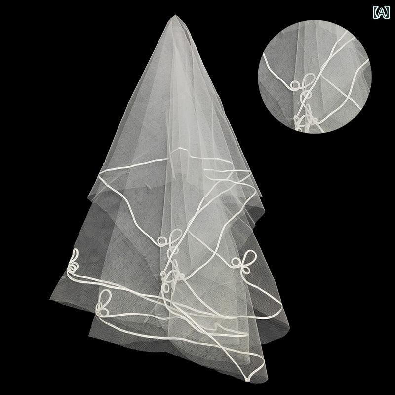 ウェディングベール ショート レディース レディース 婦人 ベール 頭飾り アクセサリー 小物 花嫁 結婚..