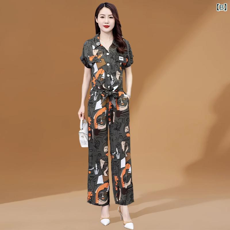 レディース ファッション 夏 スーツ スタイリッシュ スリム レディース セットアップ トップス パンツ カジュアル 若見え おしゃれ エレガント