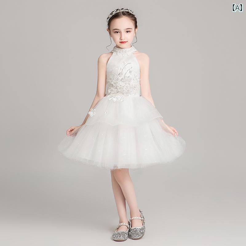 キッズ ドレス プリンセス 女の子 イブニングドレス 発表会 ピアノ パフォーマンス バースデードレス 写真撮影 衣装 おしゃれ