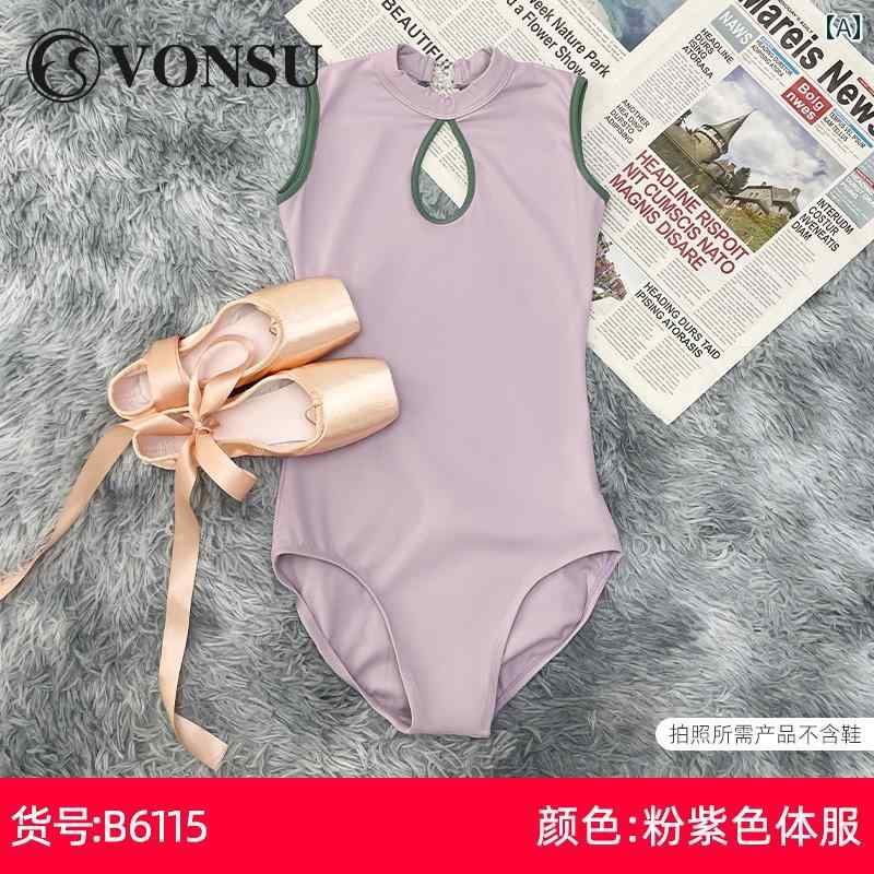 バレエ レオタード スポーツ ボディスーツ 体操服 ウェア 衣装 練習 ダンス ヨガ ...