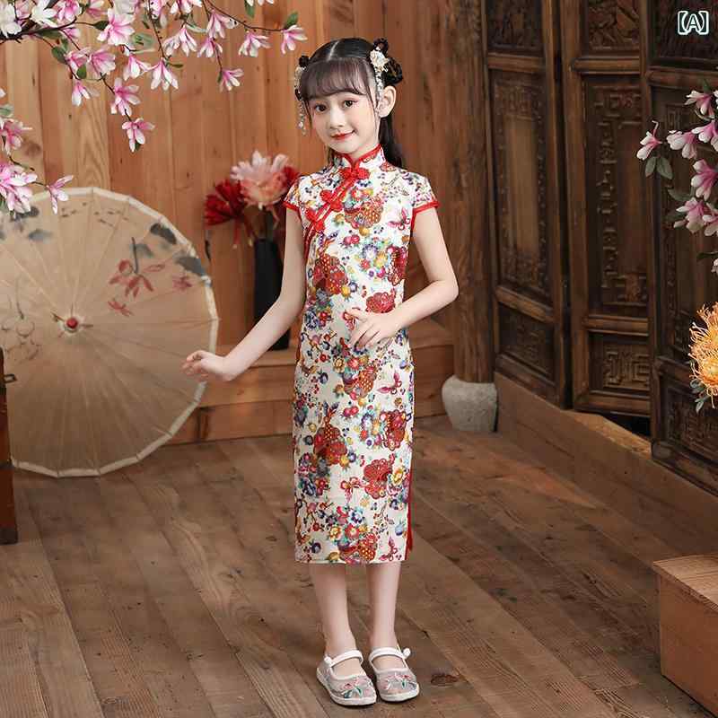 チャイナ ドレス コスプレ 子供 キッズ 女の子 プリンセス チャイナ風 ドレス ファッション オールシー..