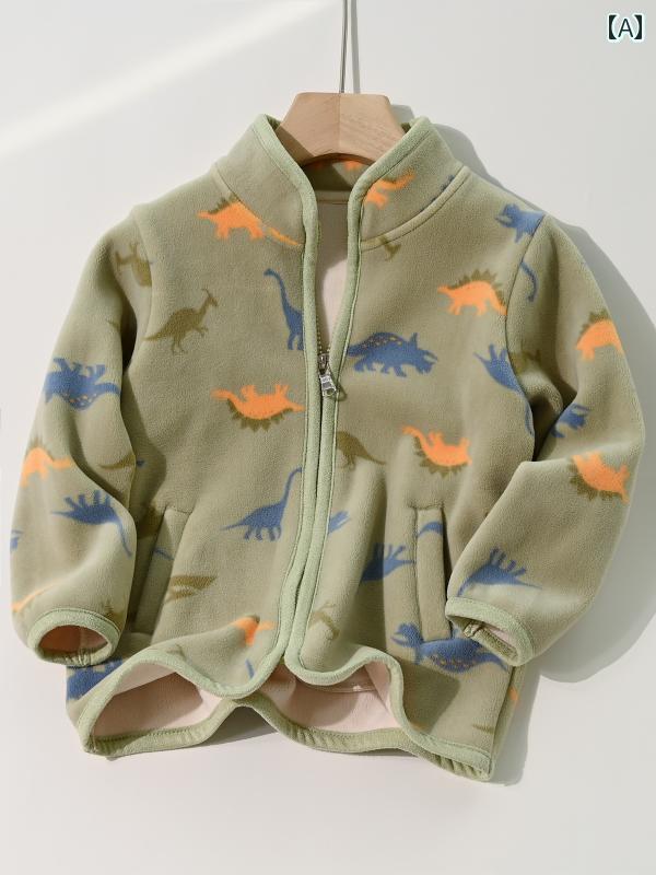 ジャケット 柔らか 軽量 子供用 ベルベット スタンドカラー 男の子 女の子 暖かい 裏地 中型 大型 子供..