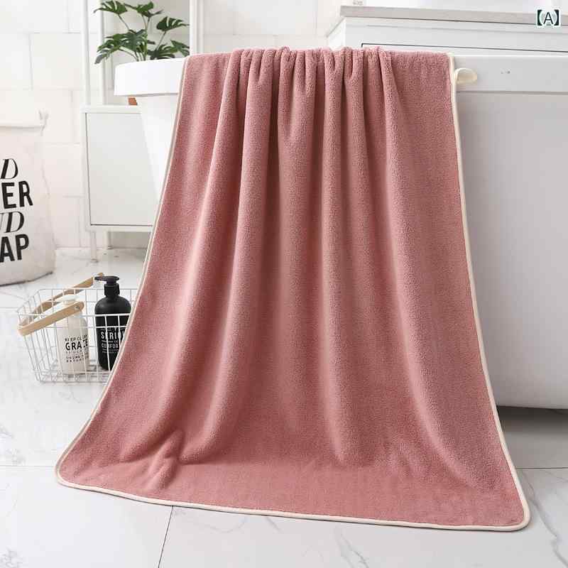 ビーチ タオル コーラル ベルベット バスタオル 女性用 水泳 吸水性 速乾 家庭用 冬用 厚手 子供用 タ..