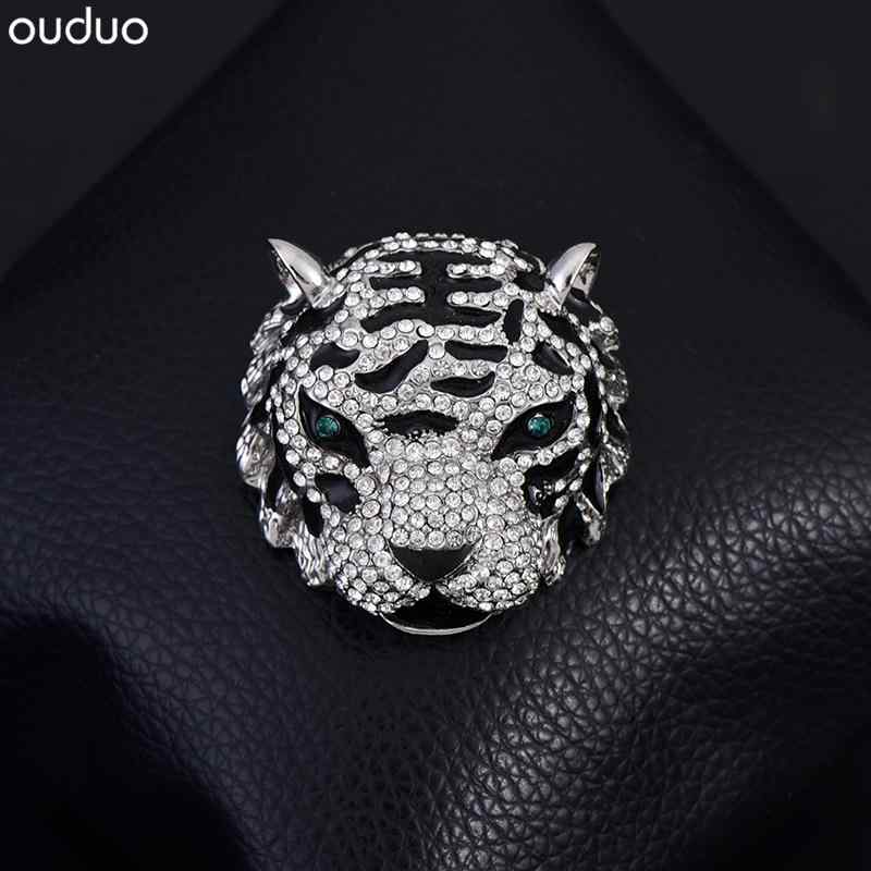 ブローチ レディース おしゃれ レトロ タイガーヘッド メンズ 干支 動物 コサージュピン バッジ バッジ