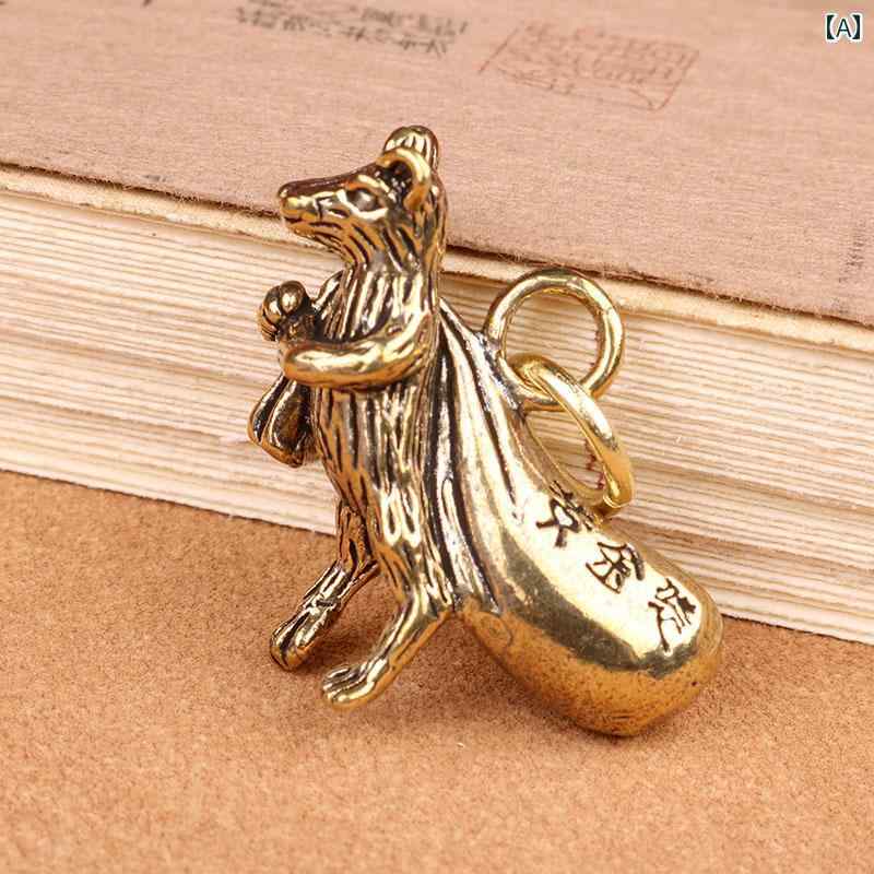 レトロ 車 キーホルダー ペンダント キーアクセサリー キーチェーン ストラップ メンズ レディース兼 チャイナテイスト 装飾品 真鍮