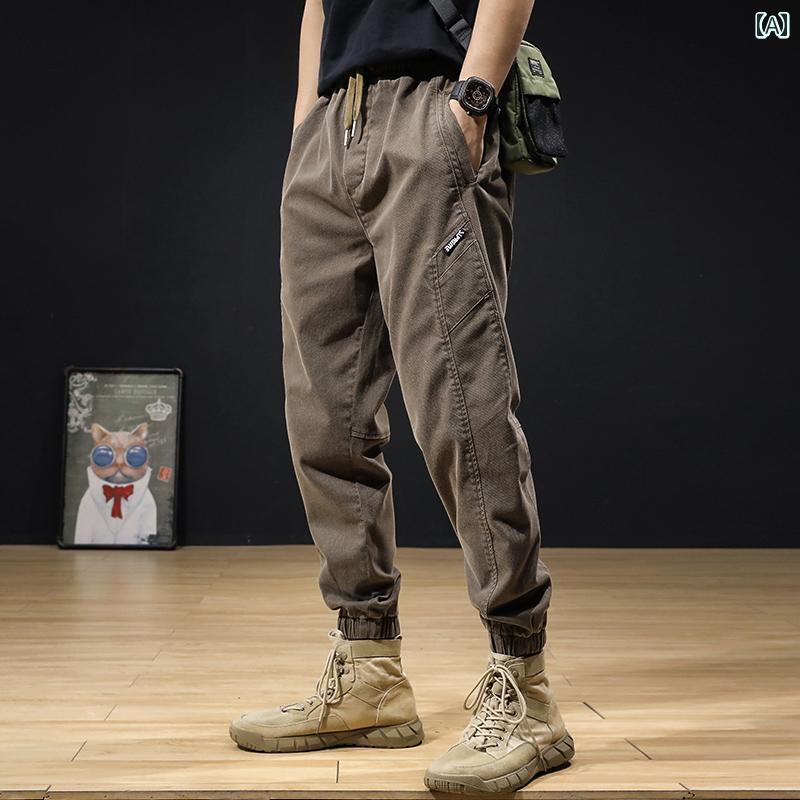 メンズ デニム ロングパンツ ジーンズ 大きめサイズ カジュアル ワイド アメリカン ストリート おしゃれ かっこいい 履きやい 快適 イベント フェス レジャー アウトドア キャンプ パフォーマンス ワーク 作業着