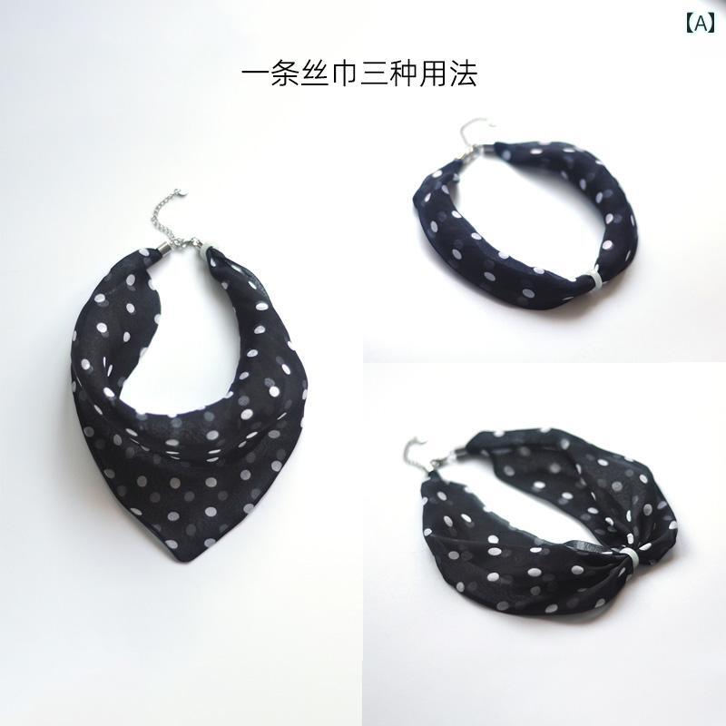 レディース アクセサリー ネックレス 首飾り ネック 傷跡 カバー 三角 スカーフ 首 アーティファクト 細い