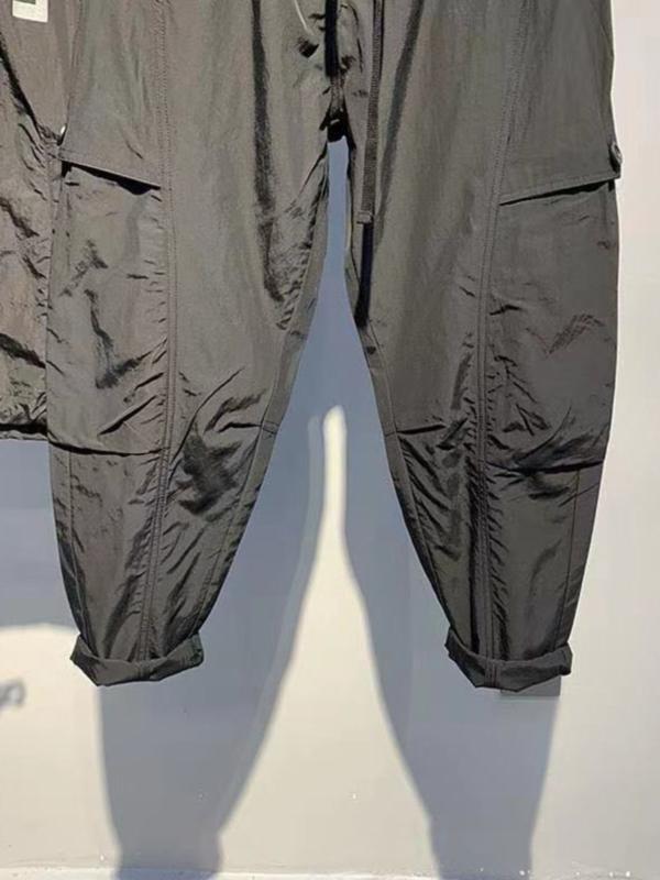 パンツ カジュアル ズボン 快適 メンズ シンプル 無地 男性用 春秋 ネクタイ ワークウェア 九分丈 クロップド