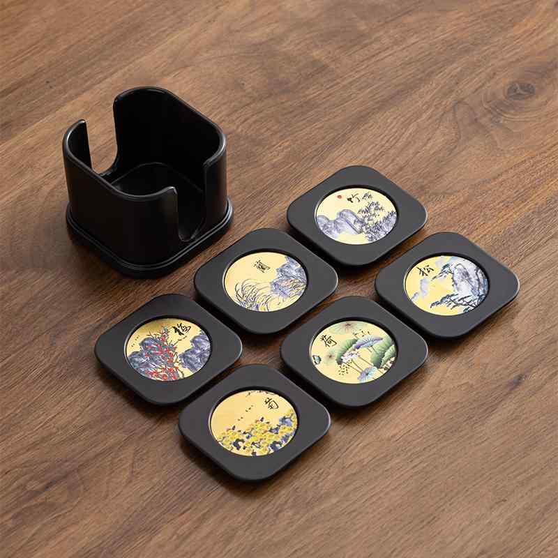 コースター おしゃれ 受け皿 茶道 ソーサー ティーマット ティーカップホルダー レトロ コーヒー品 お茶品 おしゃれ 普段使い生活 速乾