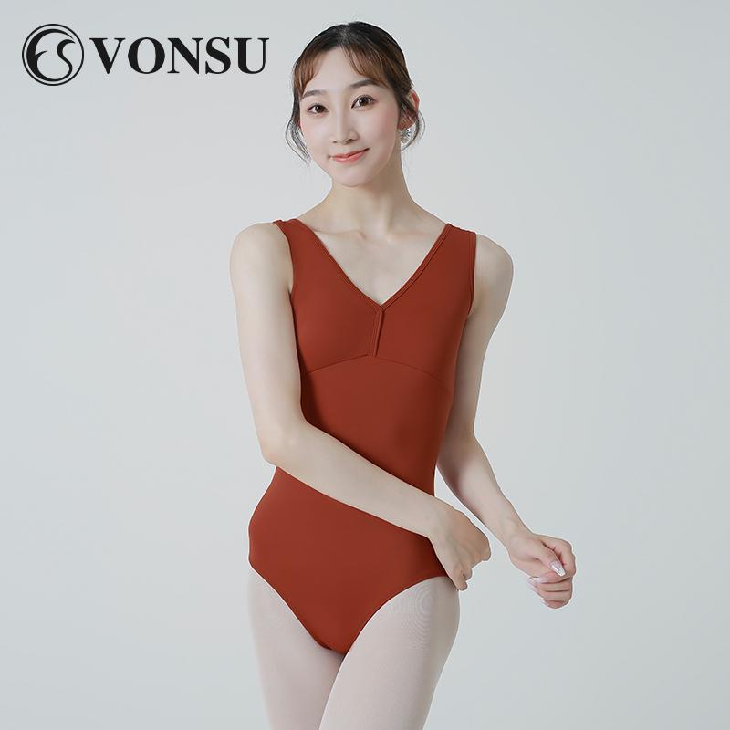 バレエ レオタード スポーツ ボディスーツ 体操服 ウェア レオタード 衣装 練習 ダンス ヨガ フィット..