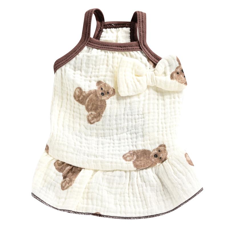 ペットグッズ 犬猫服 ドッグ ウェア シャツ 服 かわいい ベスト 衣装 薄手 室内 散歩 外出 ルーム 室外 春夏 小型犬 チワワ ビション テディ