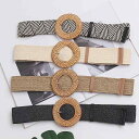 ベルト 韓国 カジュアル ラウンド バックル レディース ファッション アクセサリー オールシーズン ベルト ウエスト バンド ワイド