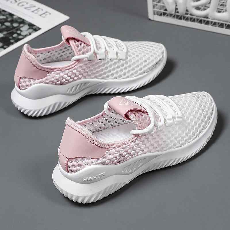 靴 スポーツ シューズ スニーカー トレーニング 運動靴 夏 レディース メッシュ 通気性 カジュアル ホワイト 薄手 軽量 ランニング