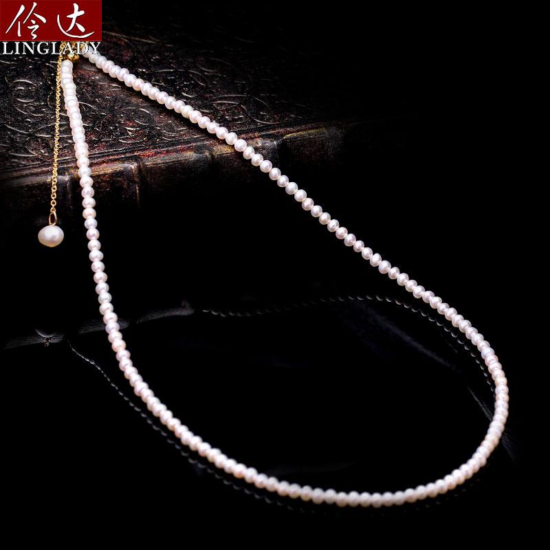 淡水 パールネックレス 鎖骨 チェーン ショート レディース ほぼ 完璧 ラウンド パールネックレス 服 飾り ファッション 装飾品 ジュエリー